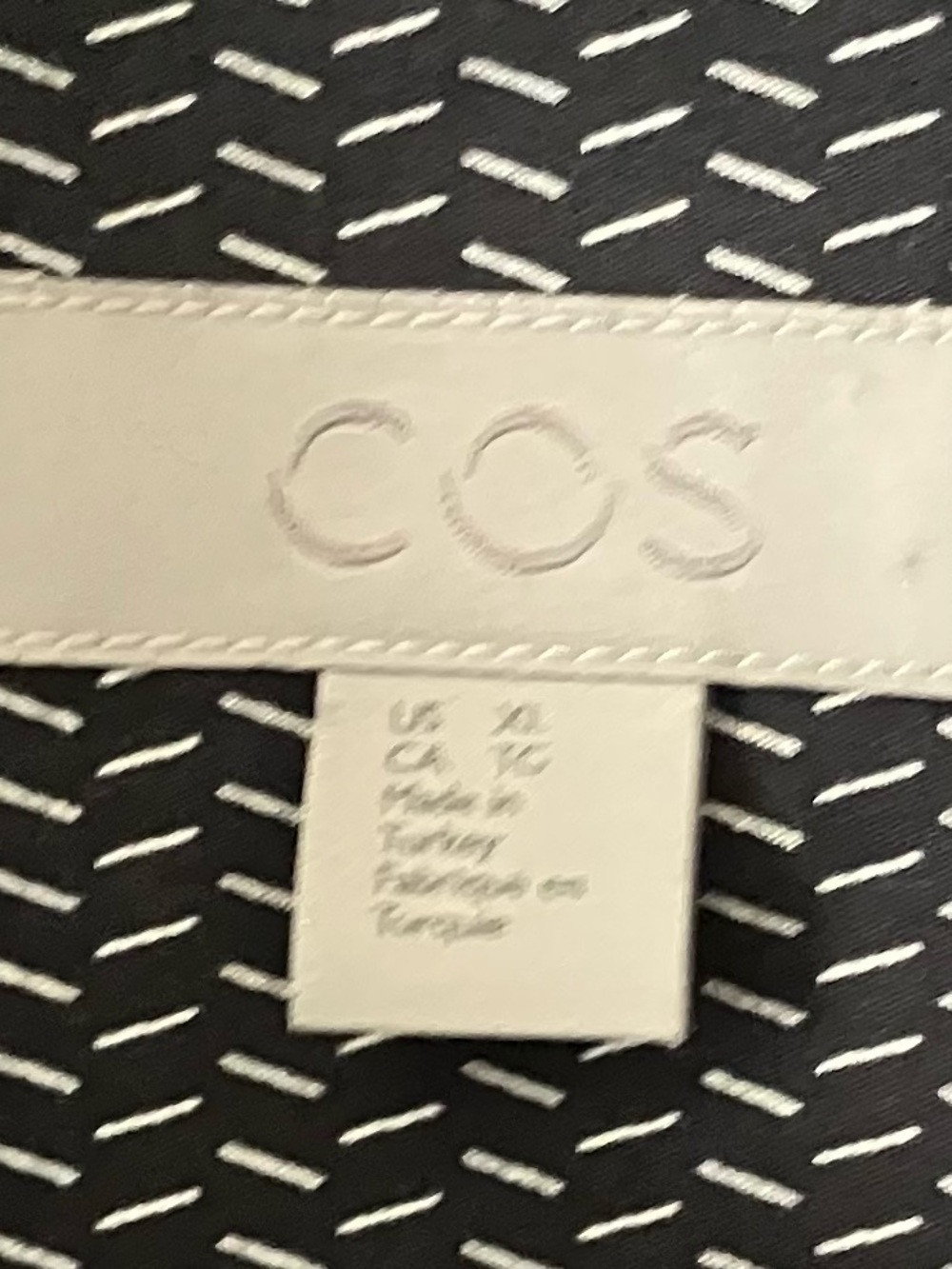 COS Black Micro-Pattern Polo - Picture 2 of 9